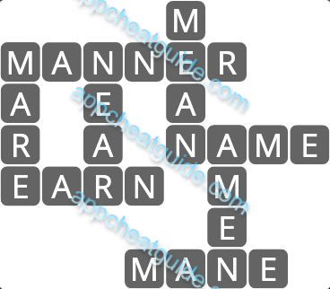 Wordscapes 6847 Pebble 15 Master answer image answer