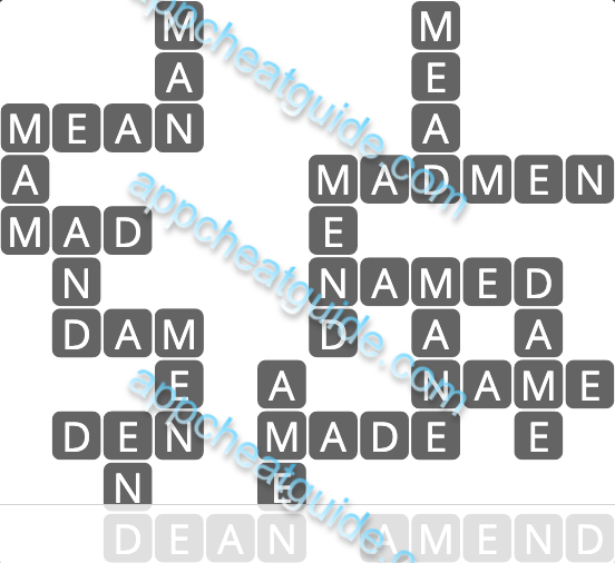 Wordscapes 6894 Clear 14 Master answer image answer