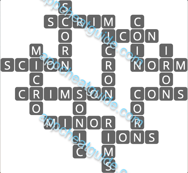 Wordscapes 6896 Clear 16 Master answer image answer