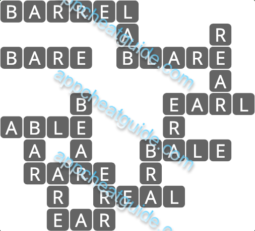 Wordscapes 6981 Thick 5 Master answer image answer