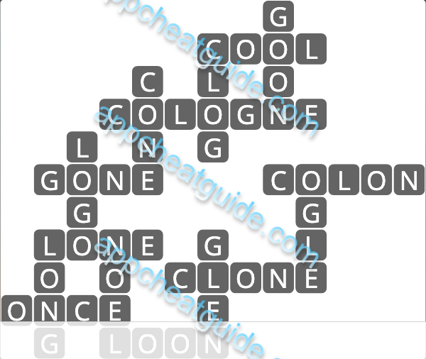 Wordscapes 7141 Palm 5 Master answer image answer