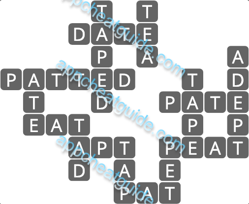 Wordscapes 7148 Palm 12 Master answer image answer