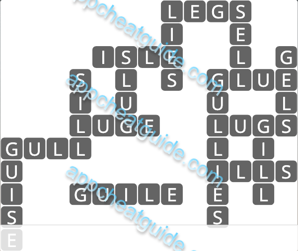 Wordscapes 7345 Shell 1 Master answer image answer