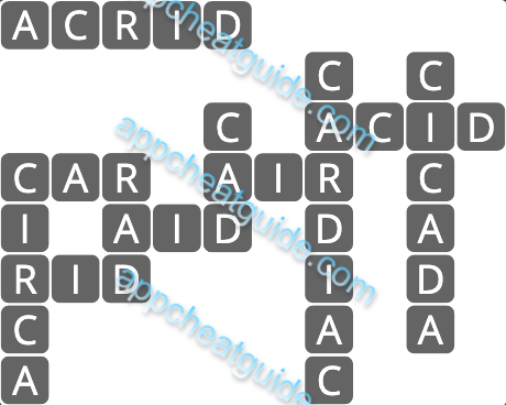 Wordscapes 7524 Air 4 Master answer image answer