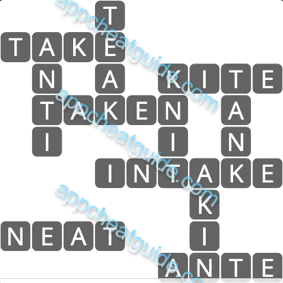 Wordscapes 7618 Red 2 Master answer image answer