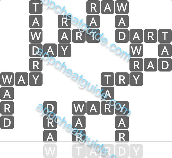 Wordscapes 7624 Red 8 Master answer image answer