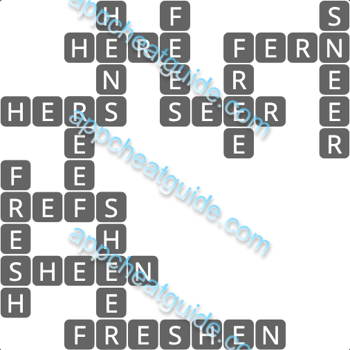 Wordscapes 7625 Red 9 Master answer image answer