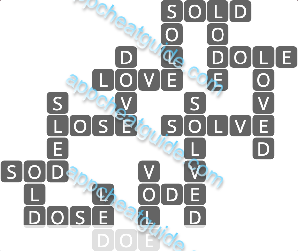 Wordscapes 7667 Crest 3 Master answer image answer