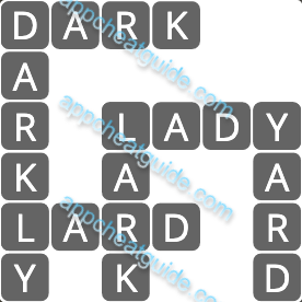 Wordscapes 7677 Crest 13 Master answer image answer