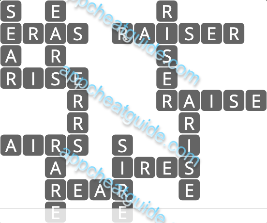 Wordscapes 9743 Crest 3 15 Master answer image answer